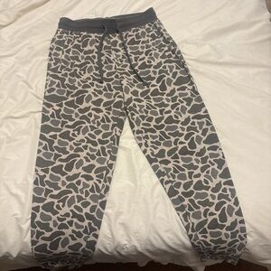 BURLEBO Kids Gray and Cream Patterned Joggers
